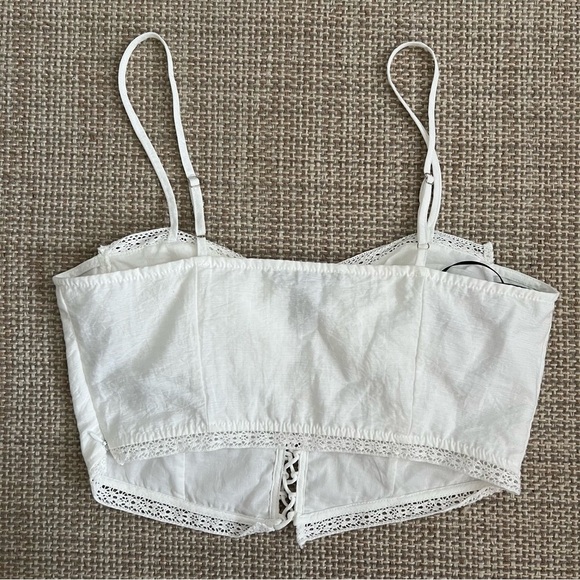 Forever 21 White Lace Crop Tank Top - Picture 4 of 5